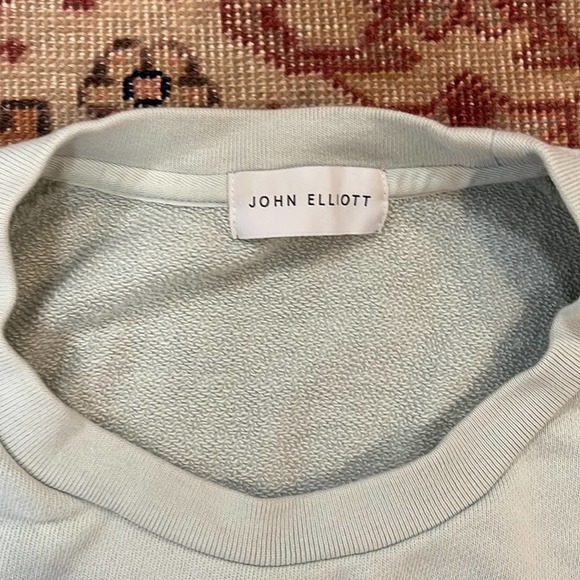 John Elliott vintage fleece light blue crewneck sweater XL - Picture 7 of 9